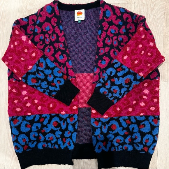 FARM RIO Mixed Leopard Cardigan - XS - Picture 4 of 7